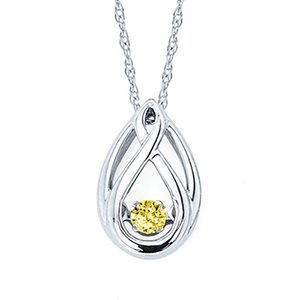 Shimmering 2025 diamond pendant